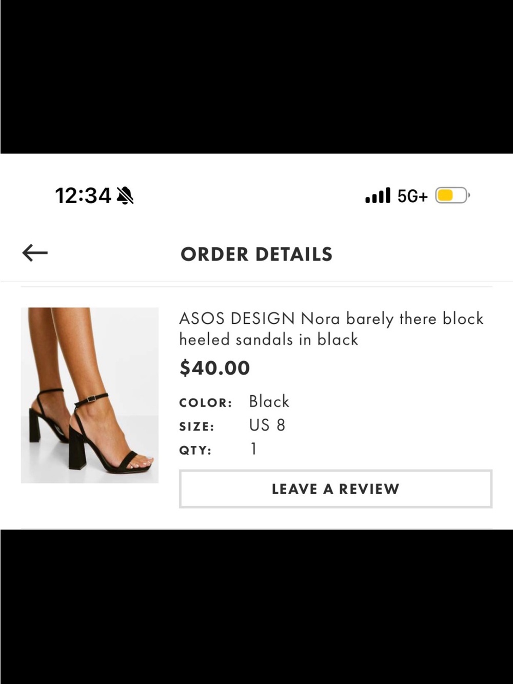 ASOS DESIGN Nora Black Block Heel Sandals